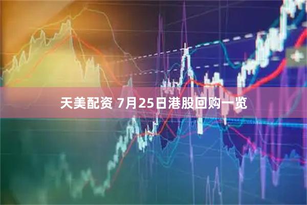 天美配资 7月25日港股回购一览